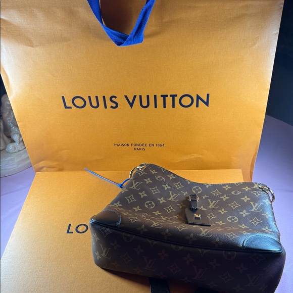 Louis Vuitton Odeon Monogram Brown and Black Shoulder Bag - Picture 11 of 16